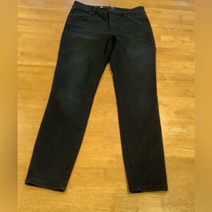 Kut From The Kloth Connie Fab AB High Rise Ankle Skinny Black Denim Jeans Size 4